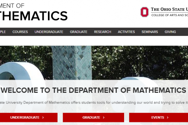 Department of Math Website
